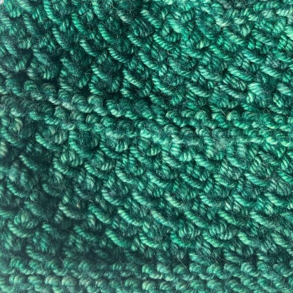 Hand Knit Toddler Emerald Green Hat - Picture 3 of 3